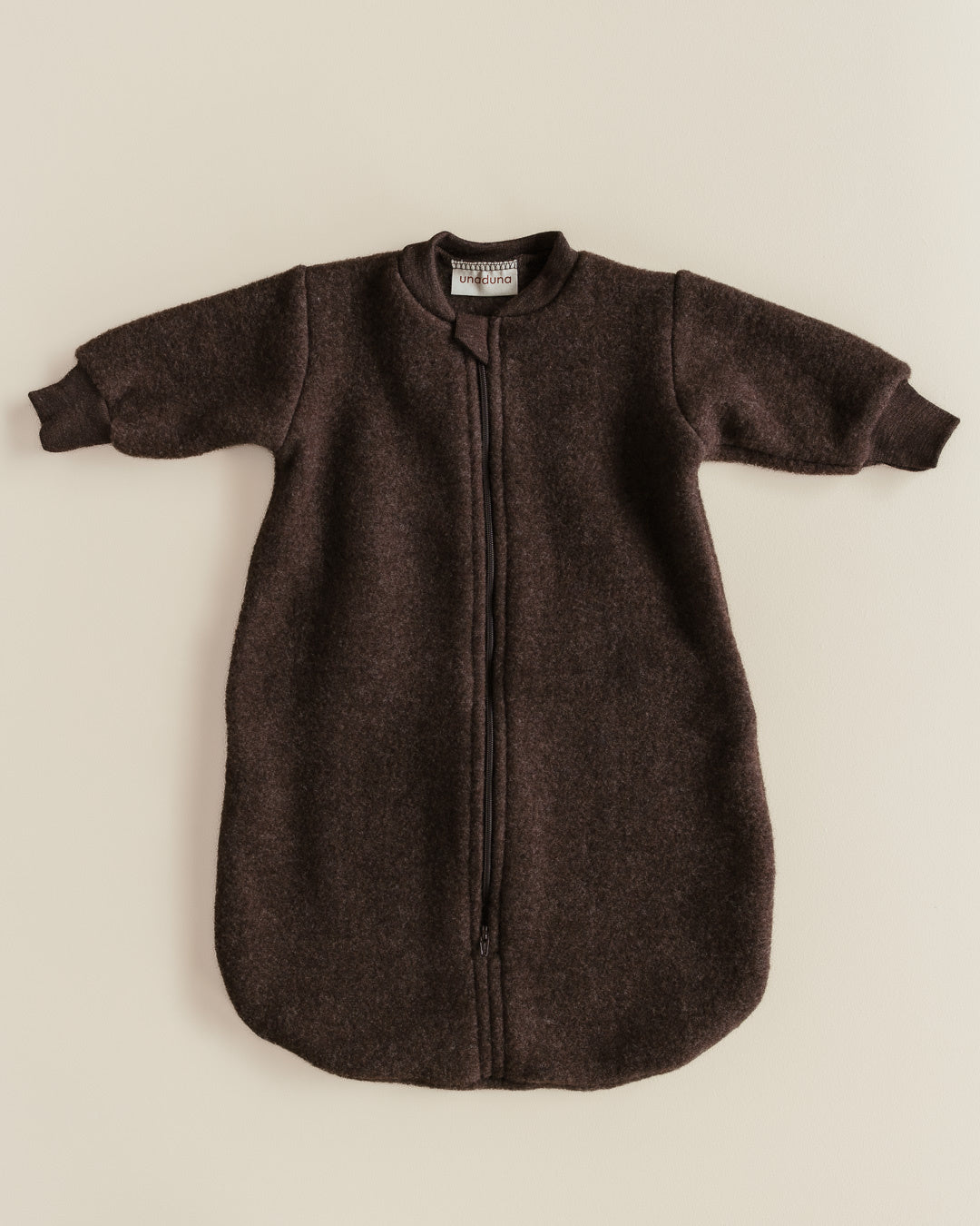 Schlafsack Merinowolle-Fleece - Kakao
