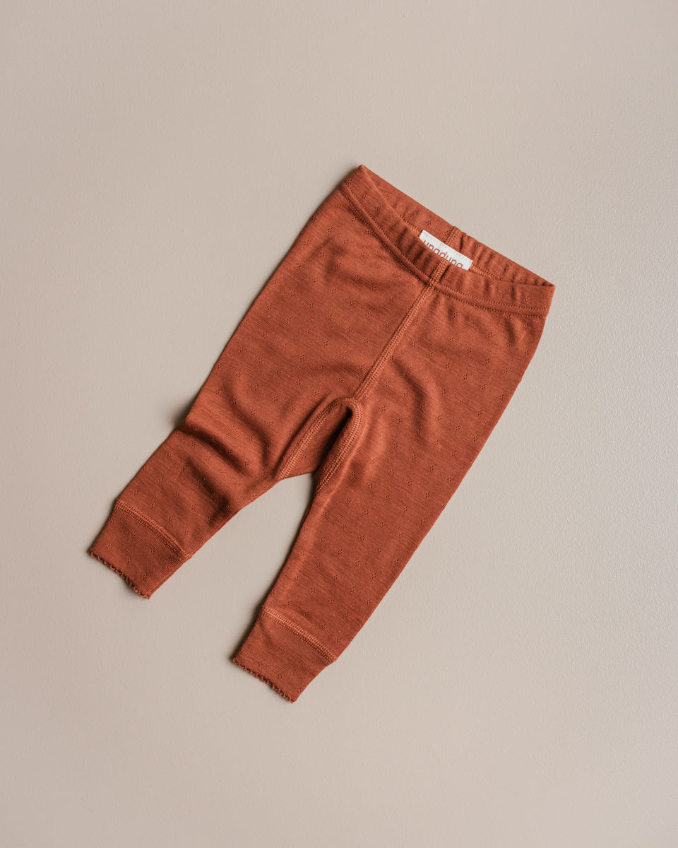 unaduna baby pants wool silk pointelle umbre