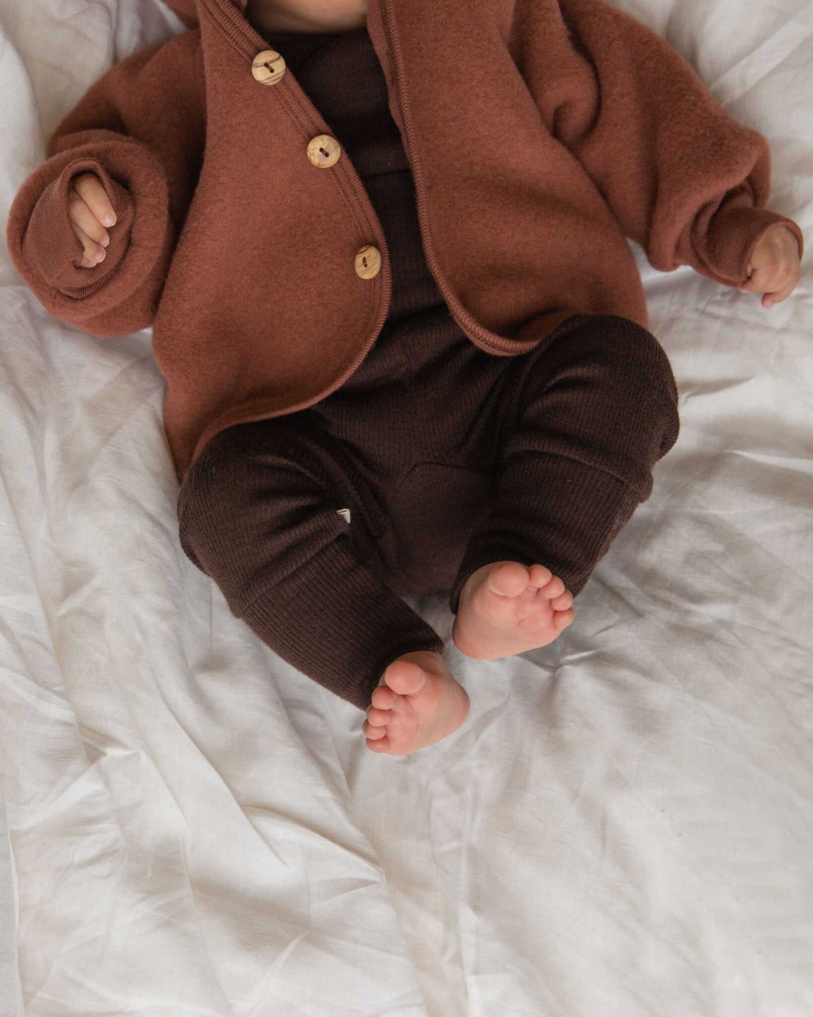 Unaduna henna wool fleece jasje