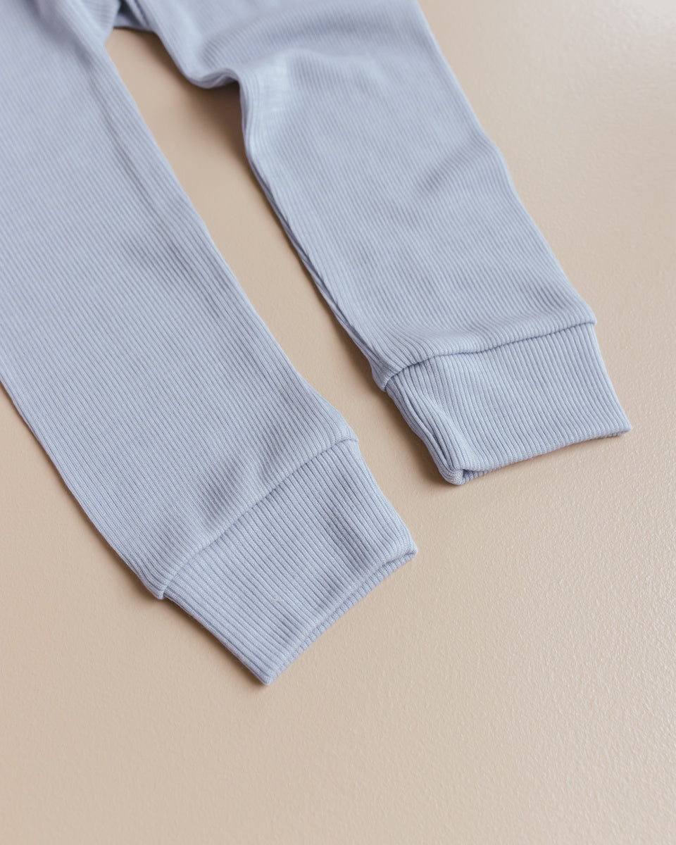 unaduna kinder legging wol:zijde lichtblauw blue bird