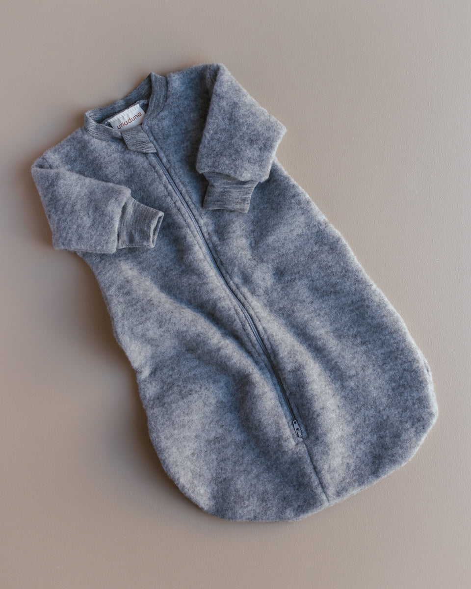 unaduna-slaapzak-wol-fleece-grijs